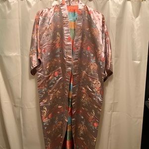 Beautiful, colorful, soft, full length, M/L kimono